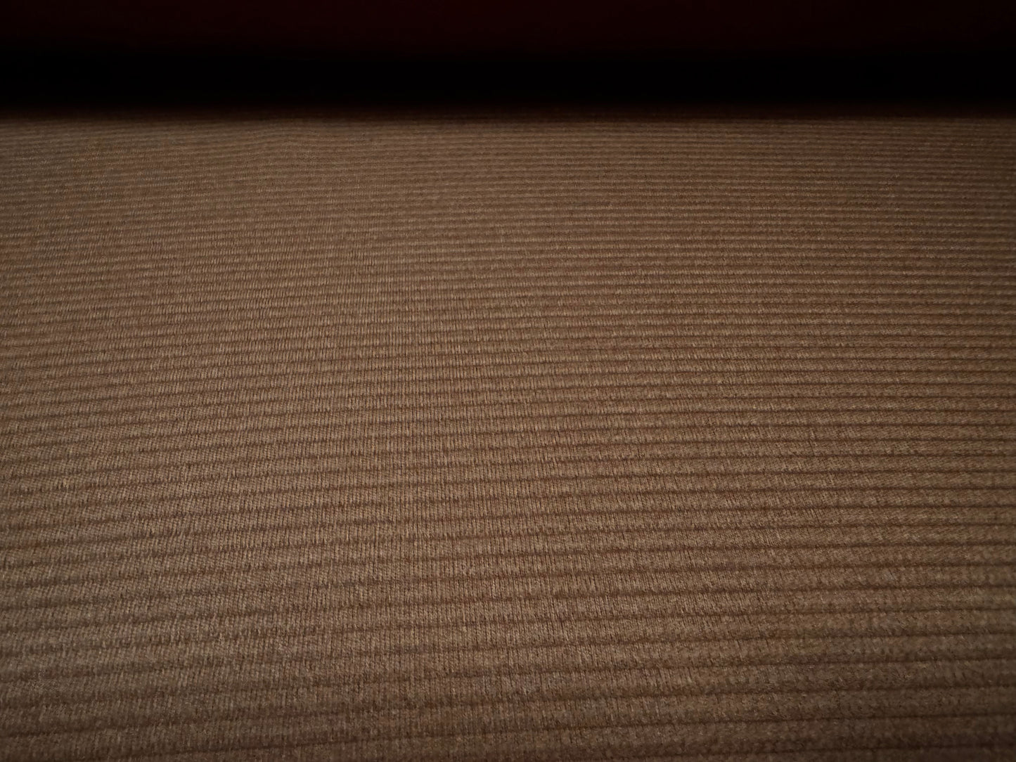 Ottoman Rib Stretch Double jersey fabric , per metre - plain - chocolate brown