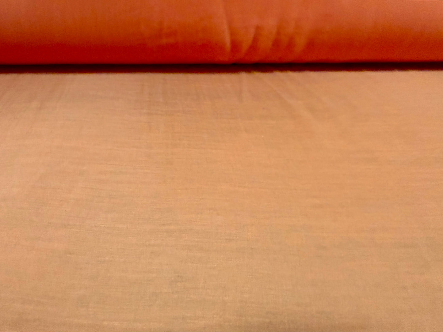 Lightweight crinkle voile fabric, per metre - plain - orange peach