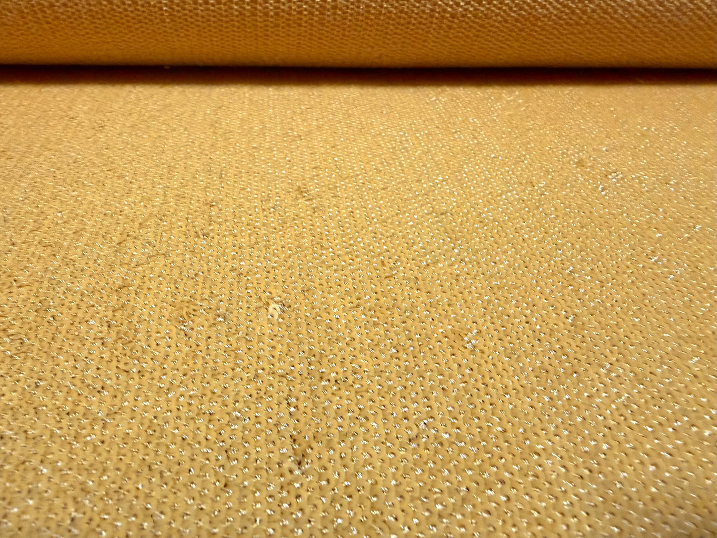 Couture sequin dress fabric, per metre - curry