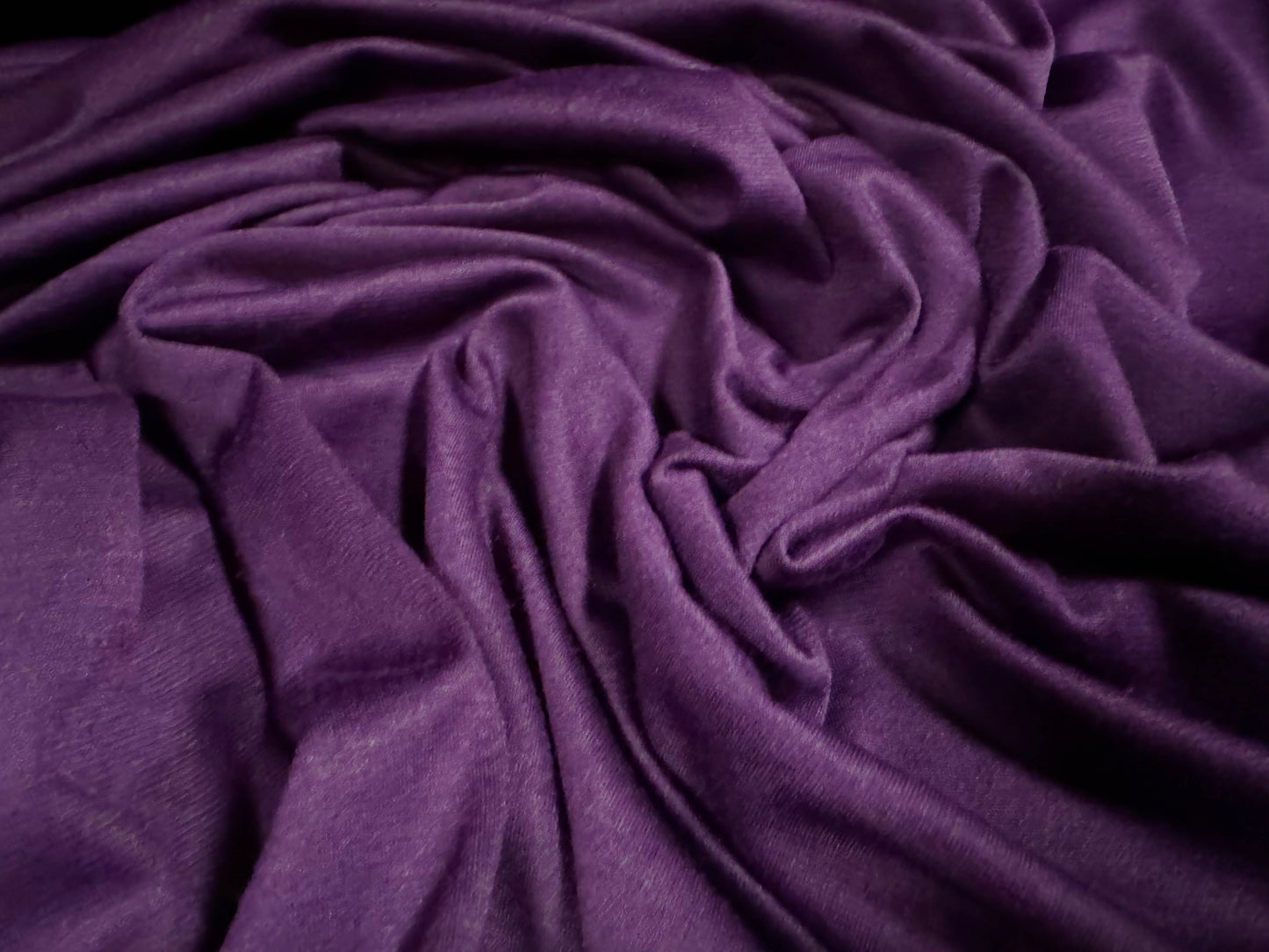 Ponte Roma stretch double jersey knit fabric, per metre - plain - purple