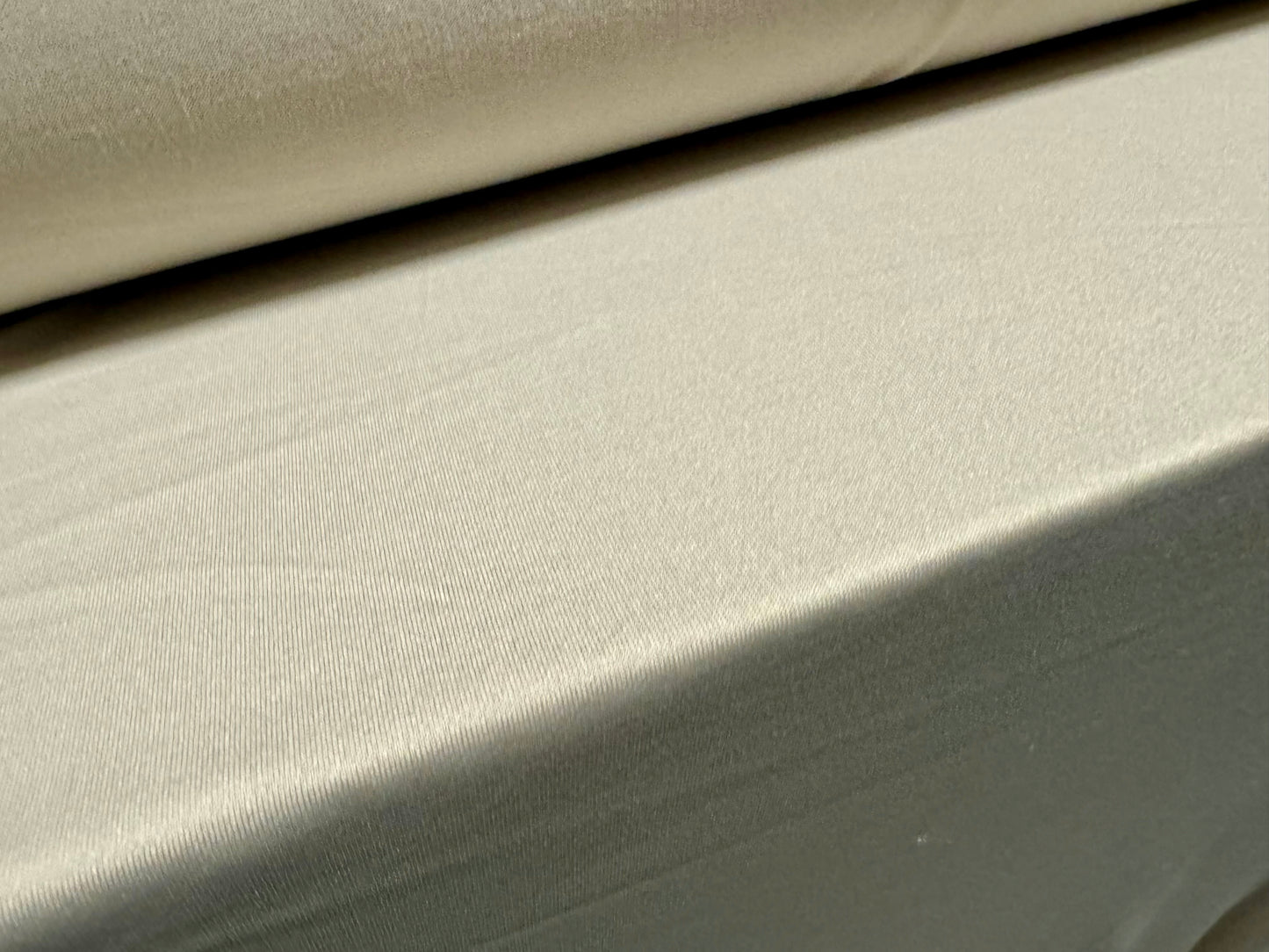 Soft touch spandex stretch jersey dress fabric, per metre - plain - candle cream