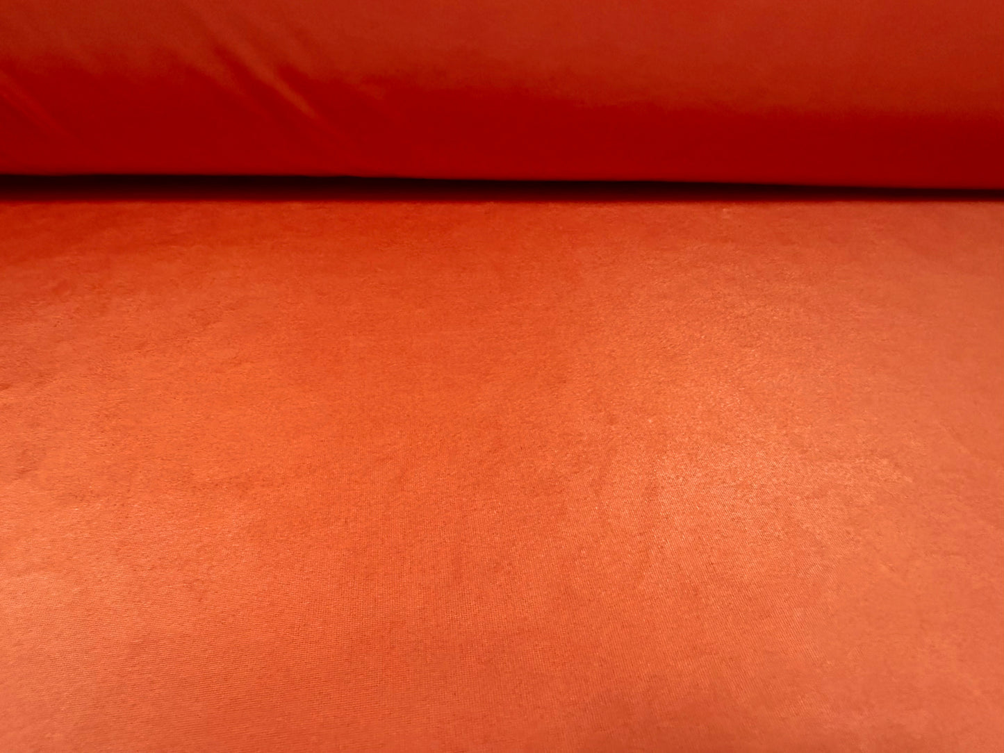 Soft touch spandex stretch jersey fabric, per metre - plain - burnt orange
