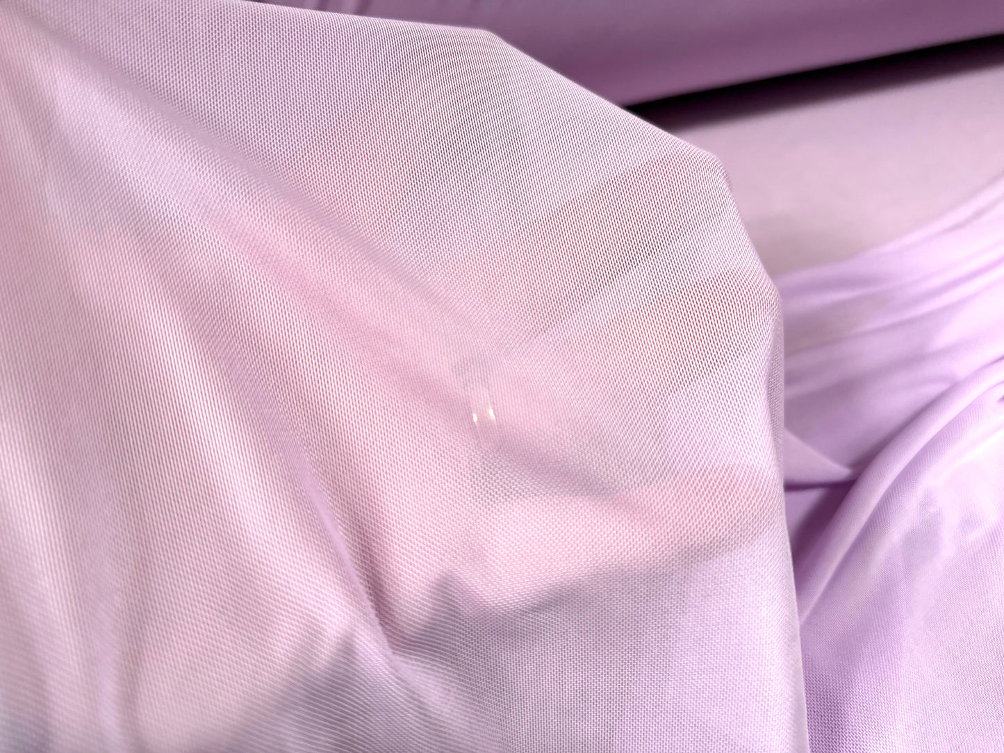 Power mesh net stretch spandex fabric, per metre - plain - lilac