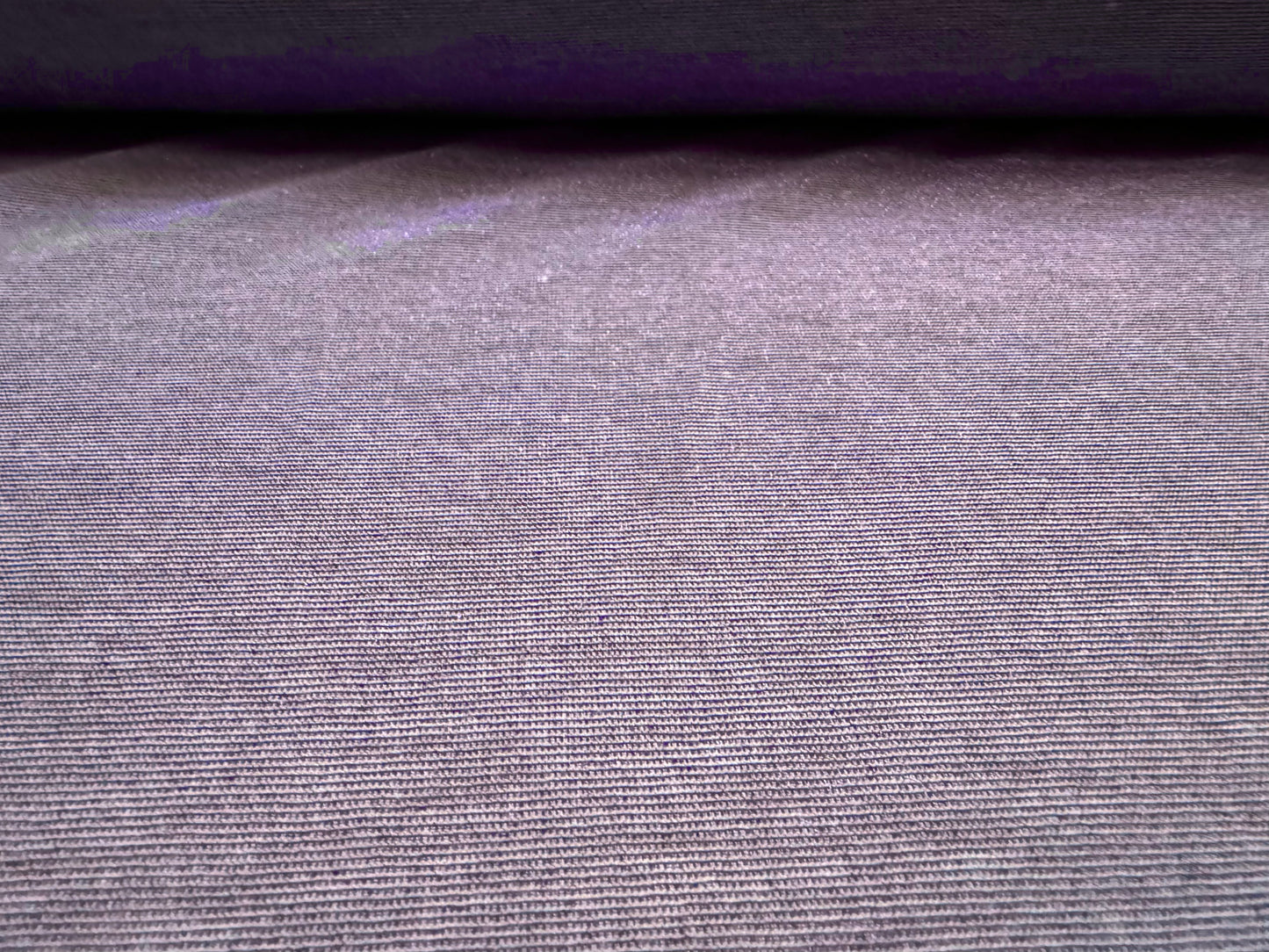 Lightweight metallic single jersey fashion fabric, per metre - lurex shimmer - lavender