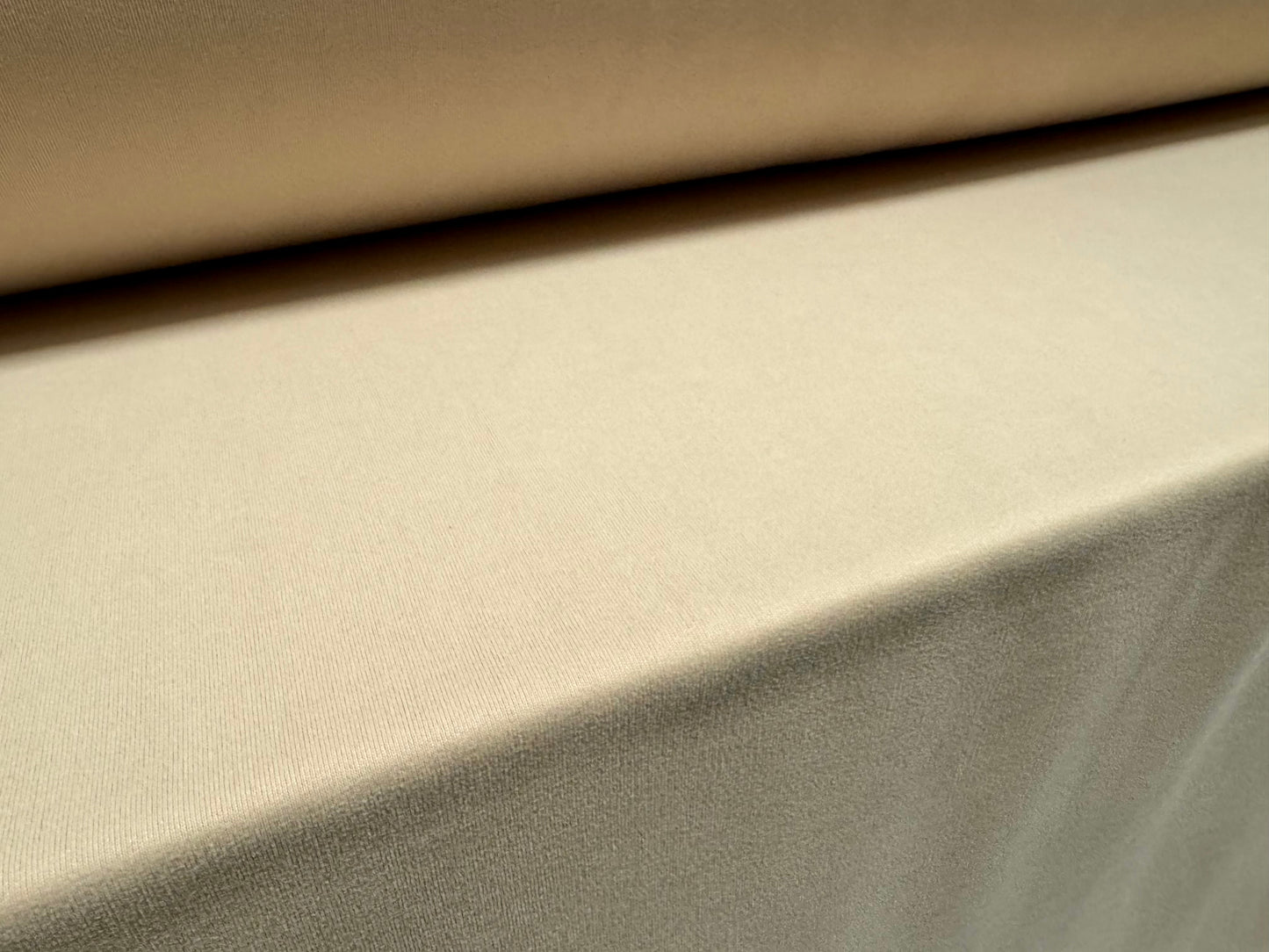 Soft interlock jersey fabric, per metre - plain - beige