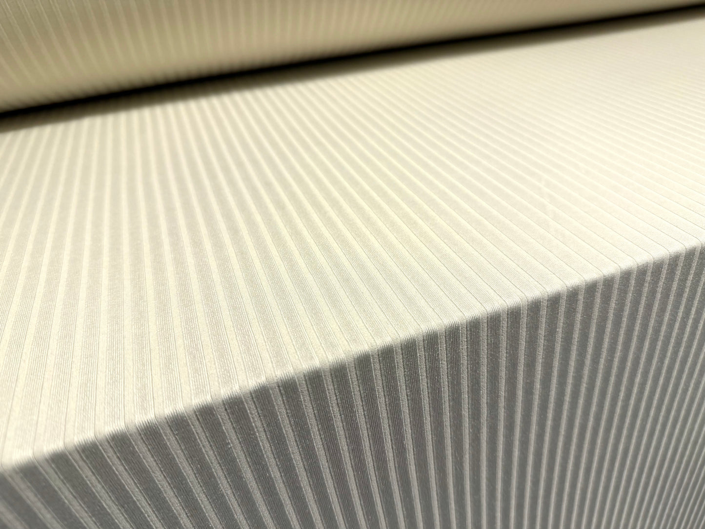 Stretch spandex rib jersey fabric, per metre - plain - cream