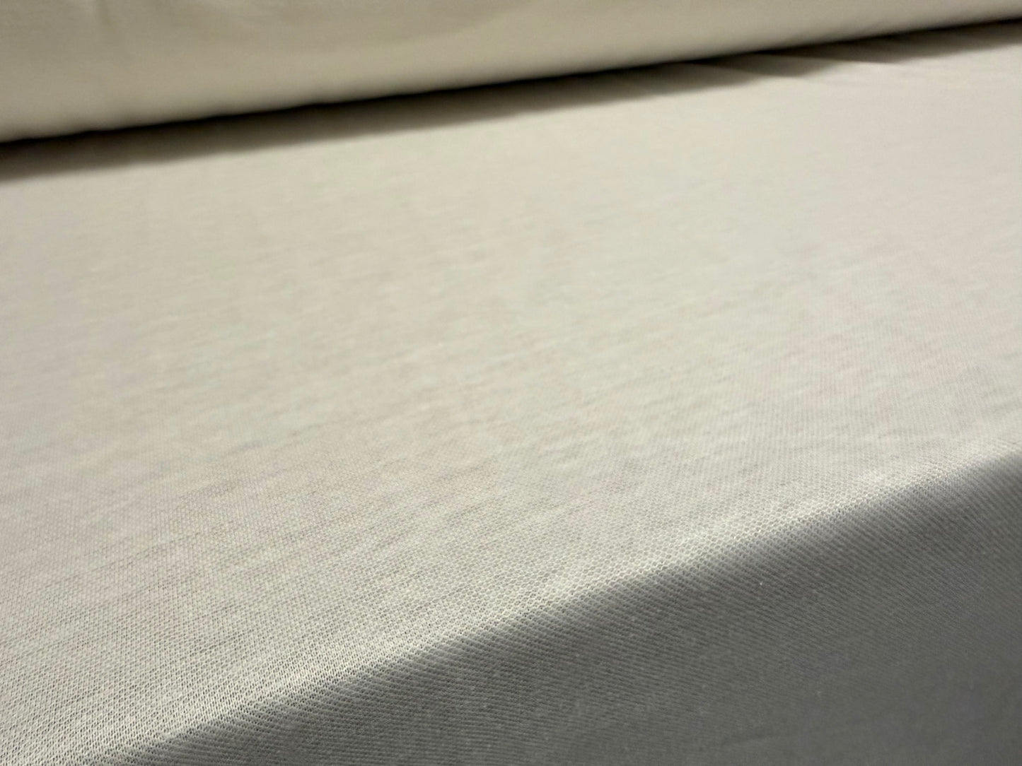 Lightweight cotton piqué jersey fabric, per metre - plain - white
