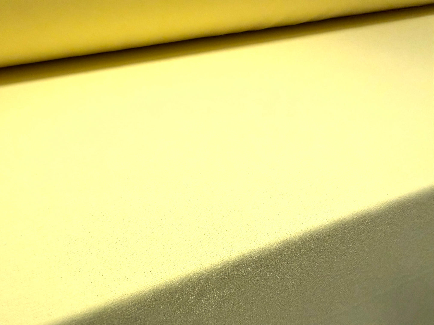 Scuba crepe stretch spandex double jersey fabric, per metre - plain - lemon