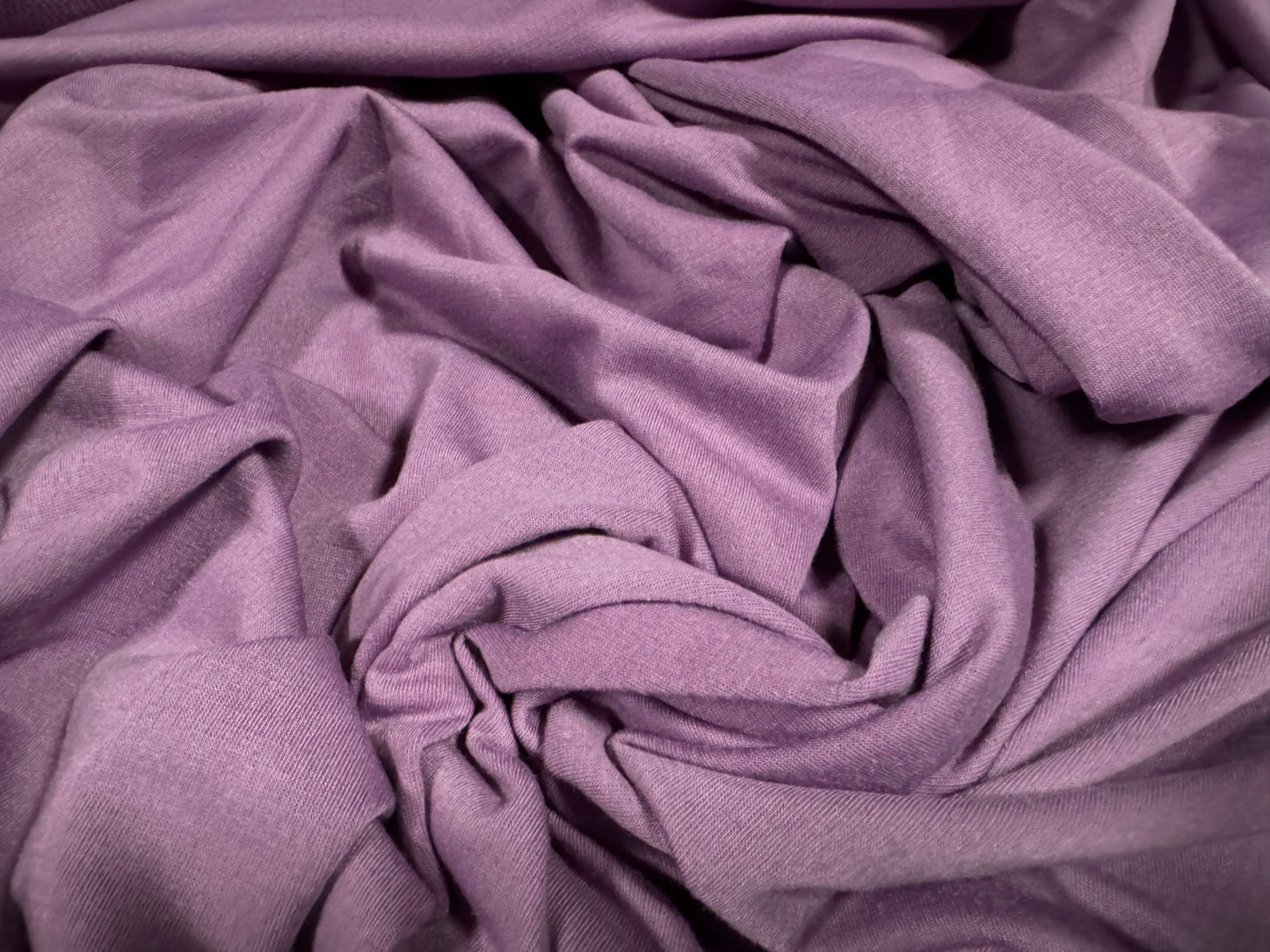 Super Soft French Terry loopback jersey fabric, per metre - plain - violet