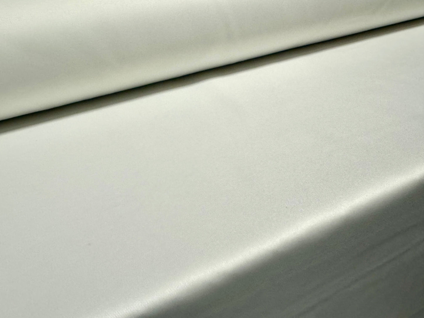 Pongee woven dress fabric, per metre - plain - winter white