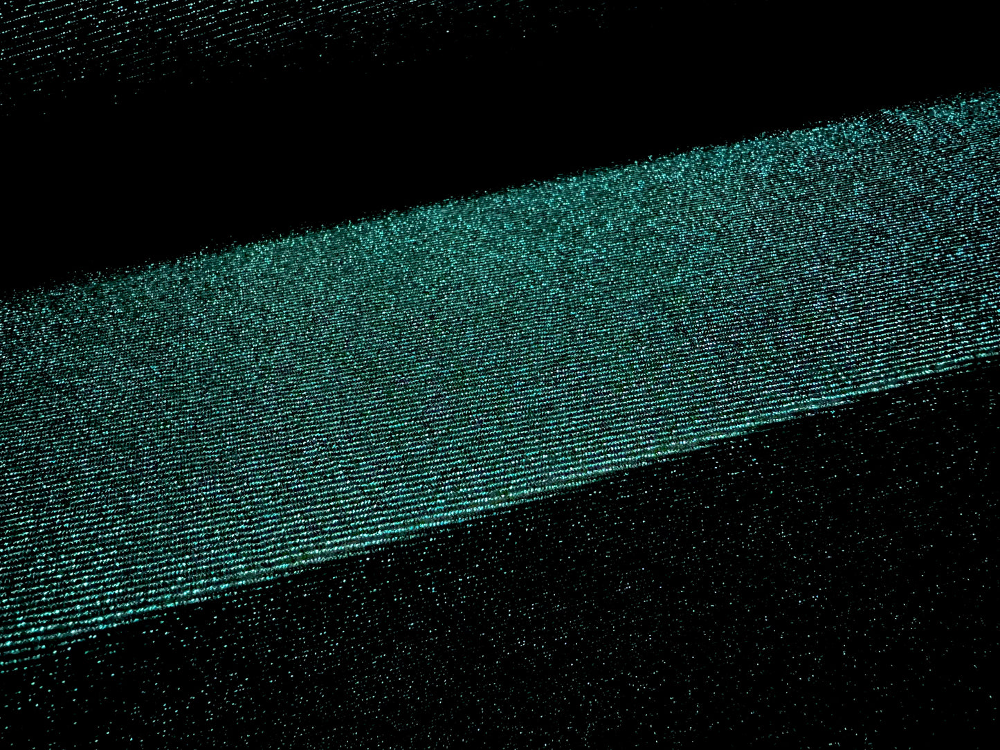 Metallic stretch single jersey fashion fabric, per metre - lurex sparkle - black & turquoise