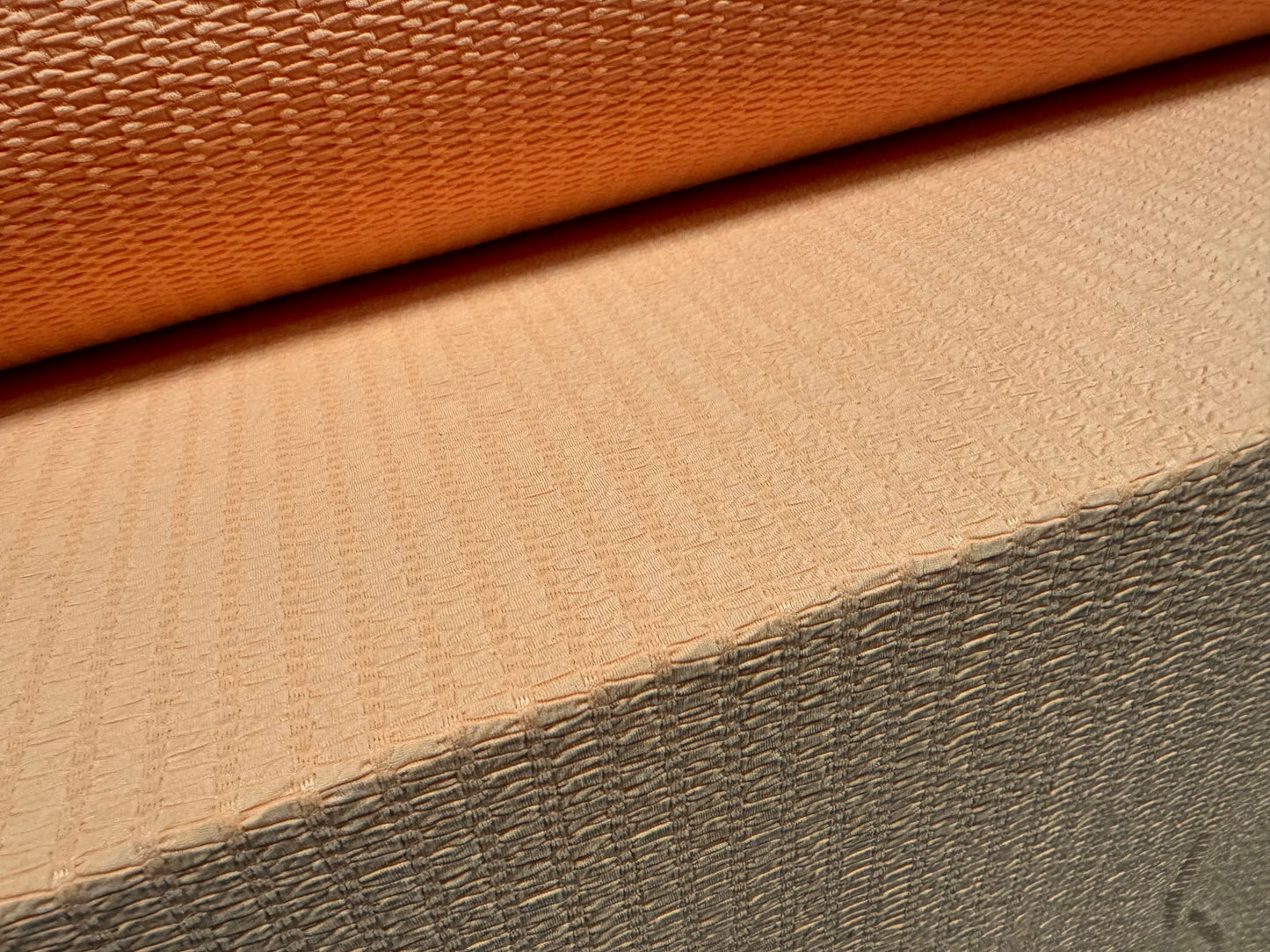 Super Stretch Double Jersey fabric, per metre - jacquard - peach