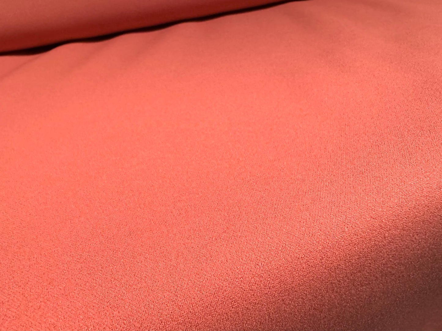 Sandwich scuba crepe spandex double jersey fabric, per metre - plain - salmon pink