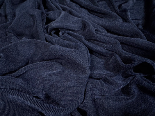 Slinky Stretch spandex jersey fabric, per metre - plain - navy blue