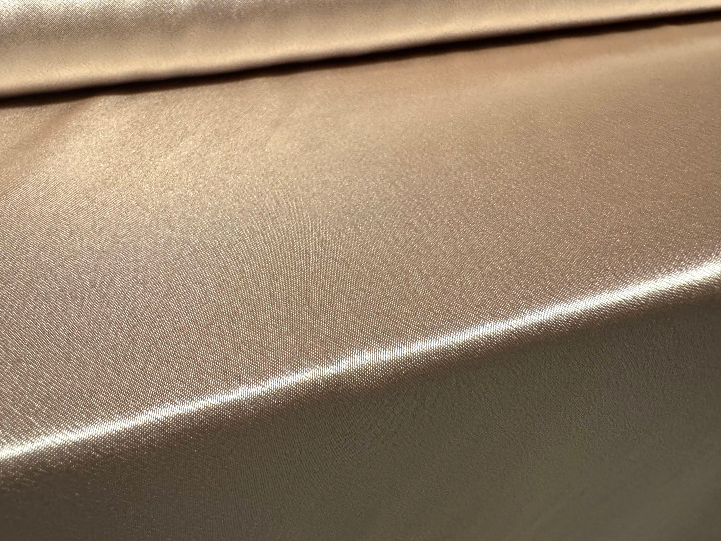 Crepe back sateen woven dress fabric, per metre - plain - skin tone