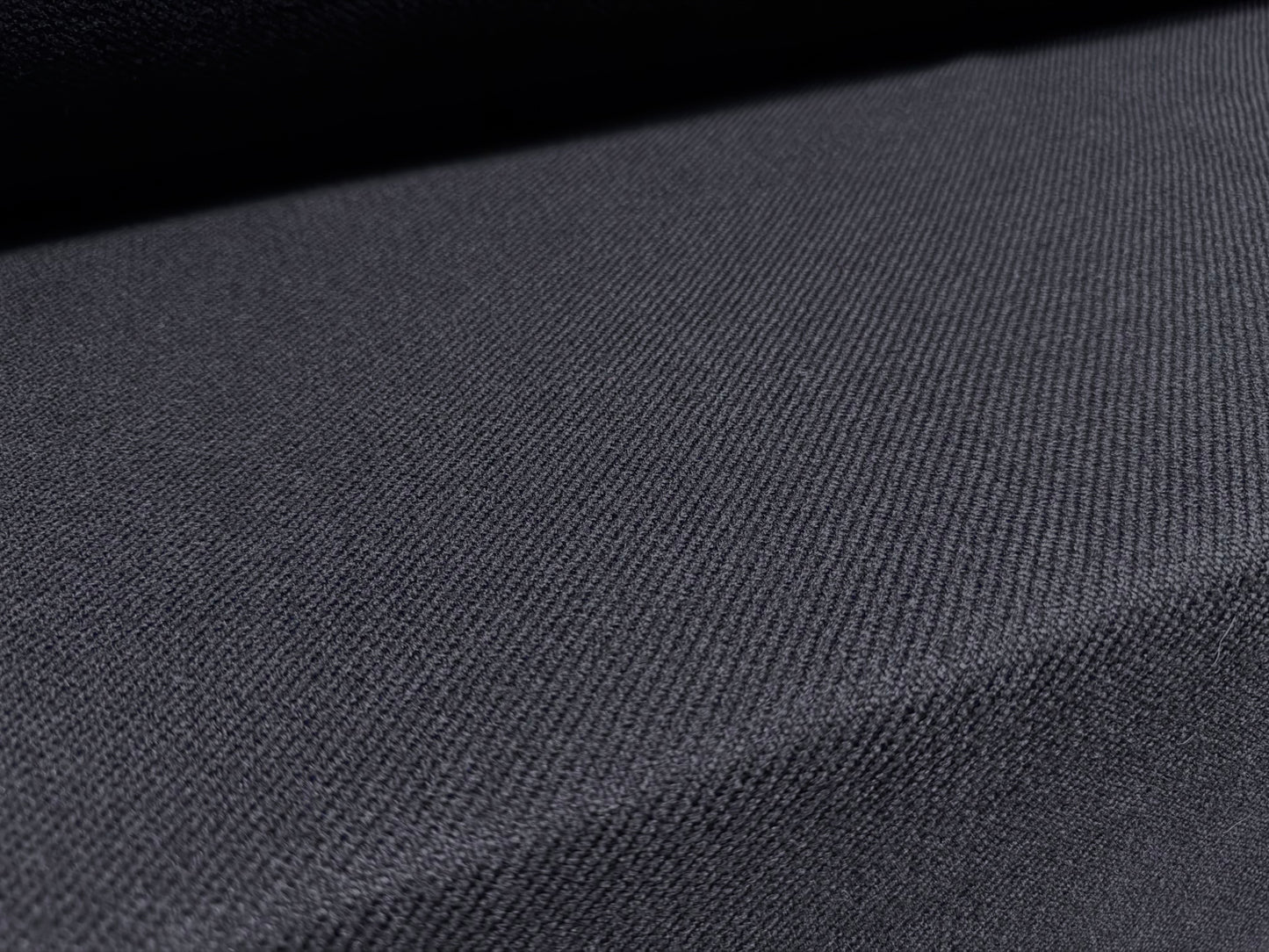 Wool twill fabric, per metre - plain - navy blue