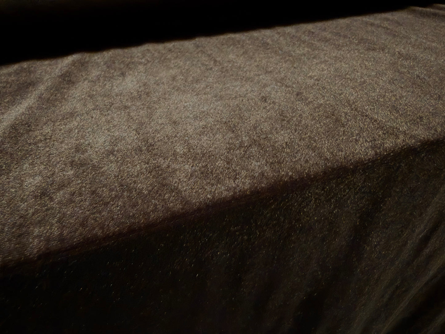 Spandex velvet stretch dress fabric, per metre - plain - ebony