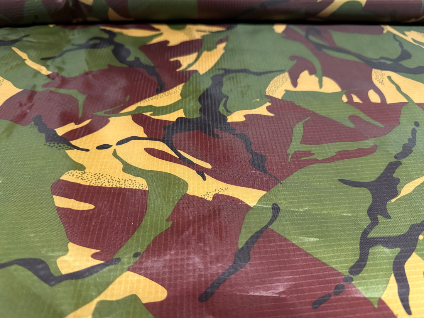 Rip stop nylon fabric, per metre - army camouflage print