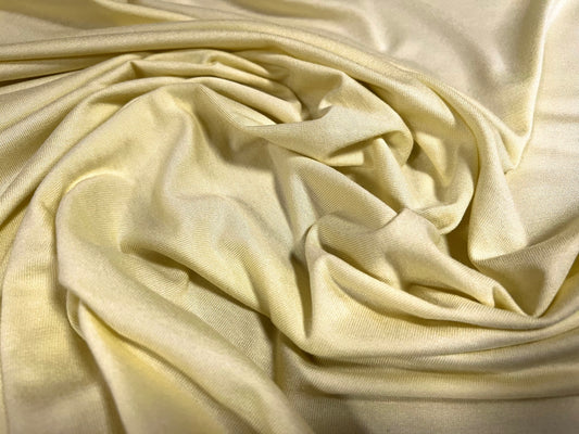 Viscose spandex stretch single jersey fabric, per metre - plain - pistachio cream