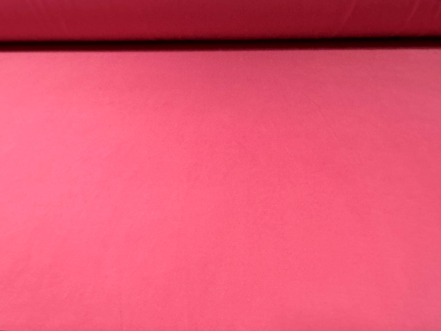 Soft touch spandex stretch jersey dress fabric, per metre - plain - hot pink