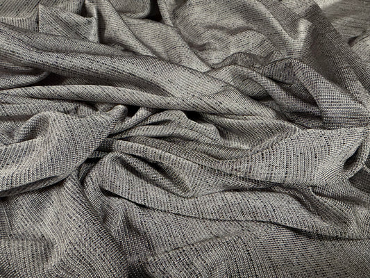 Slinky stretch spandex jersey fabric, per metre - melange - grey