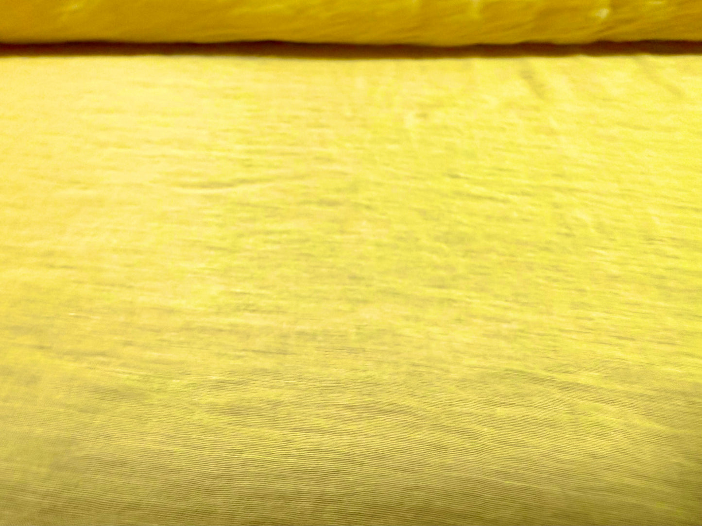 Lightweight crinkle voile fabric, per metre - plain - yellow