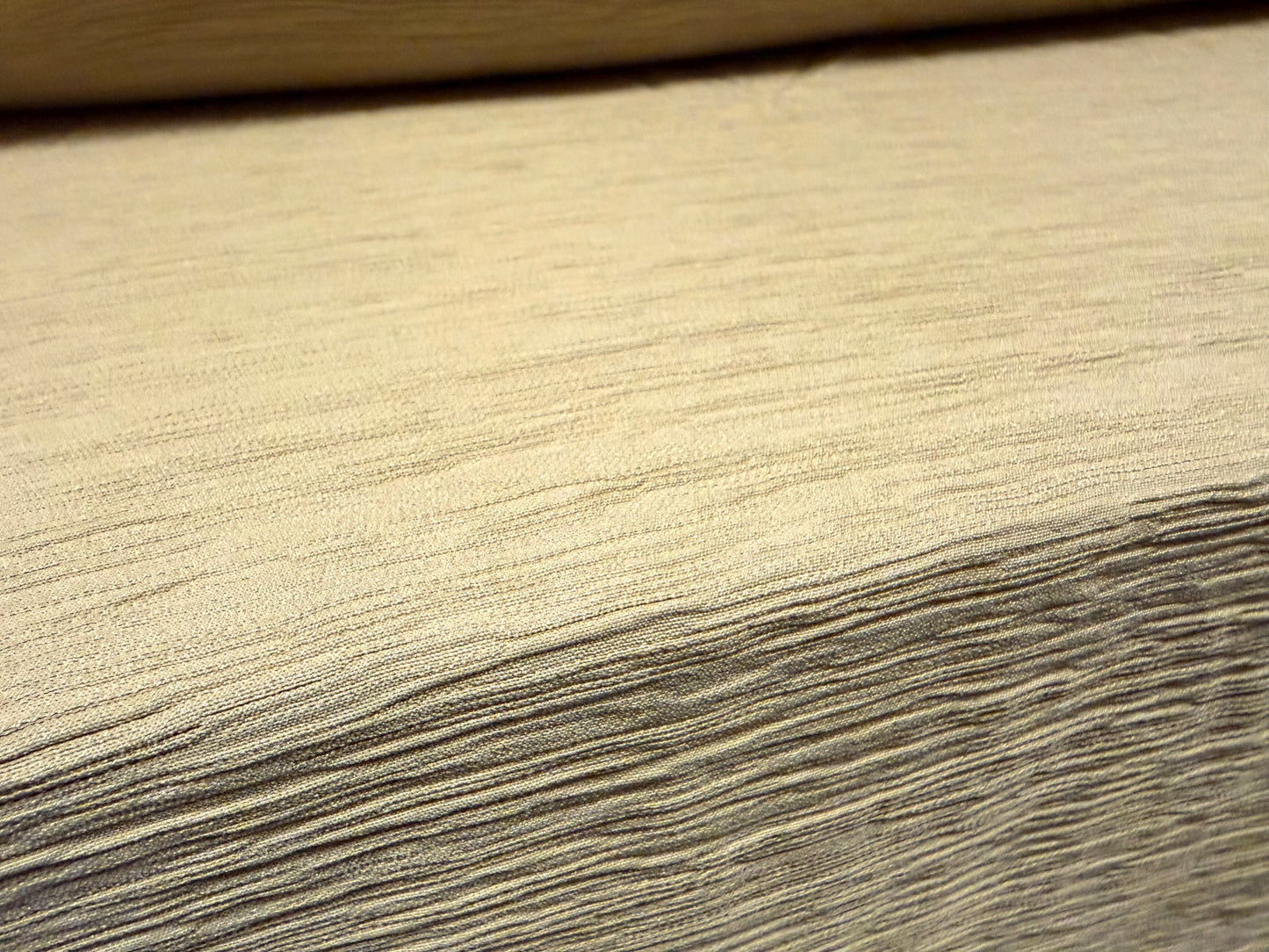 Crinkle weave fabric, per metre - solid - desert stone