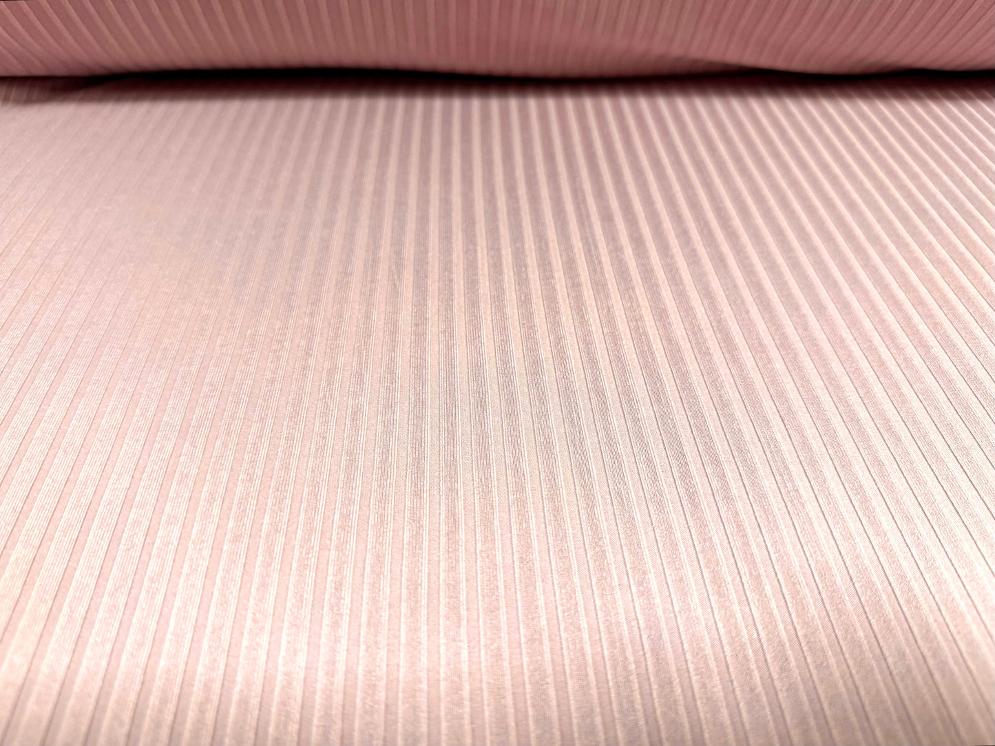 Stretch spandex rib jersey fabric, per metre - plain - rose pink