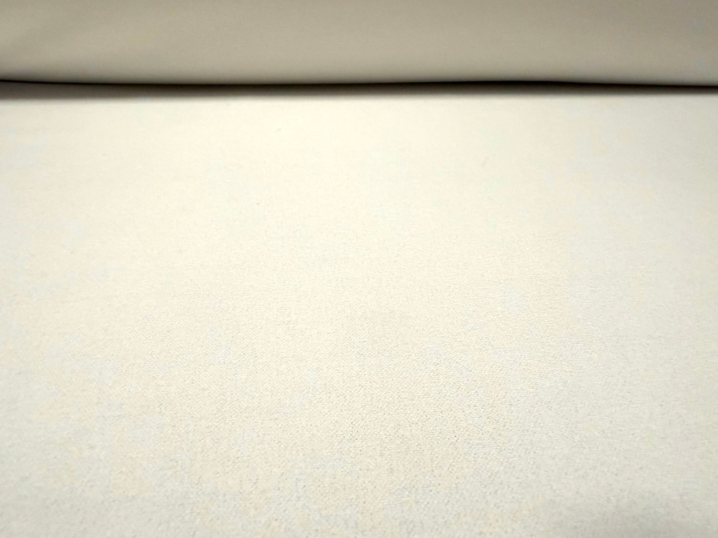 Scuba crepe stretch spandex double jersey fabric, per metre - plain - ivory