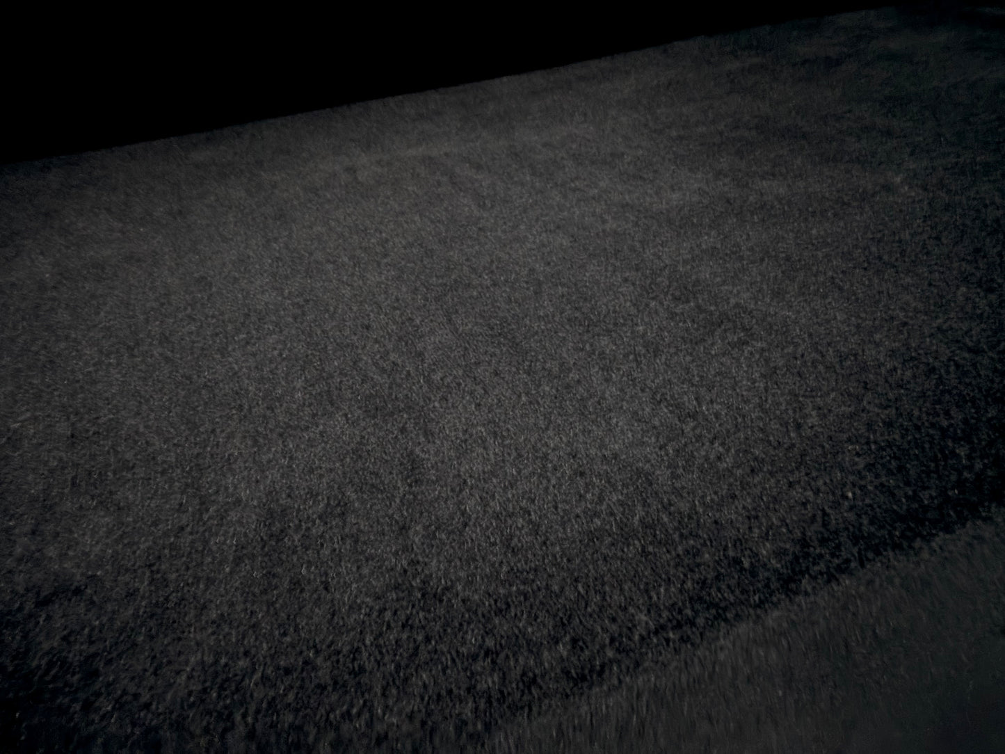 Stretch velour fabric, per metre - plain - black