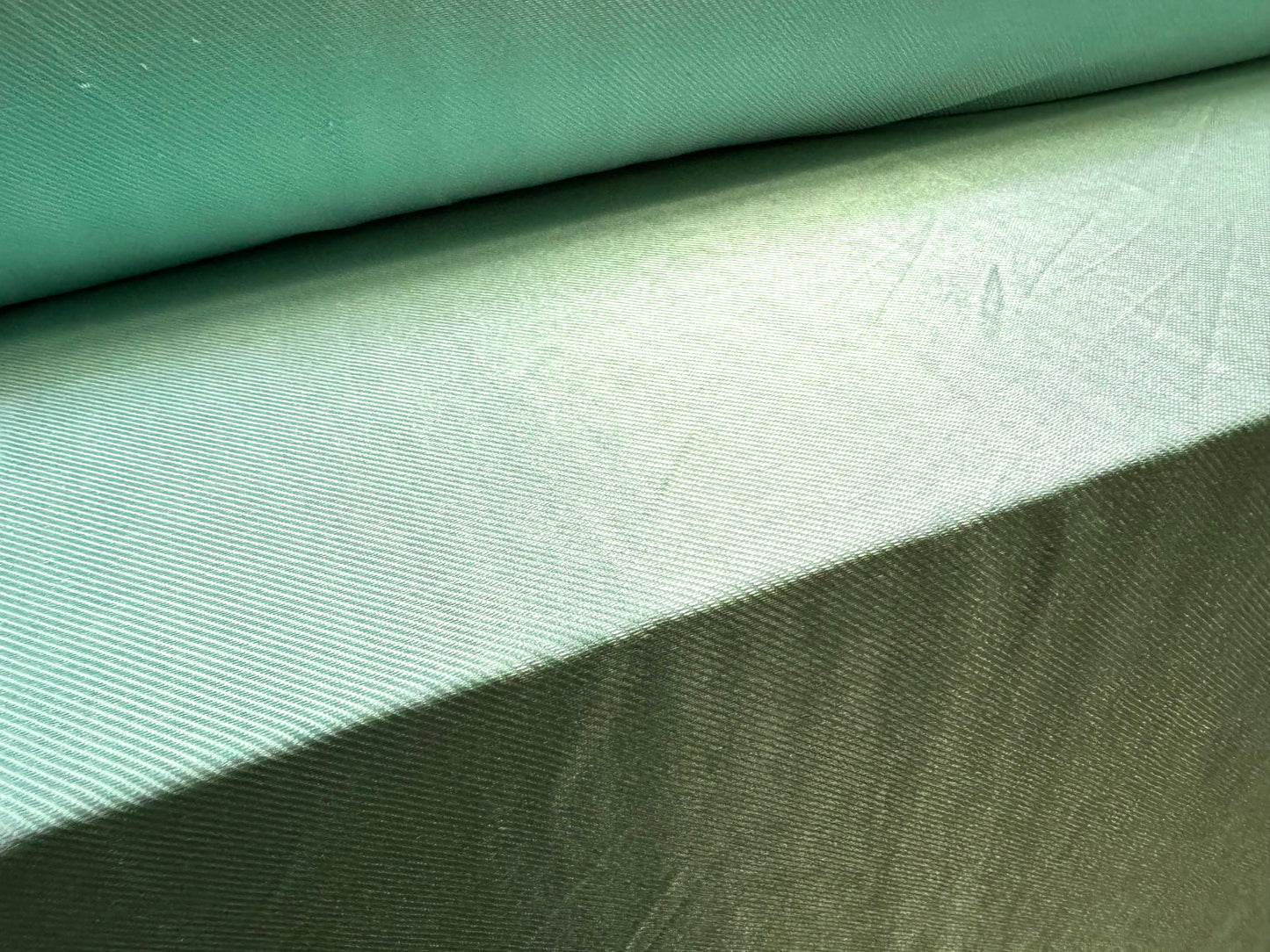 Stretch satin single jersey twill fabric, per metre - plain - aqua