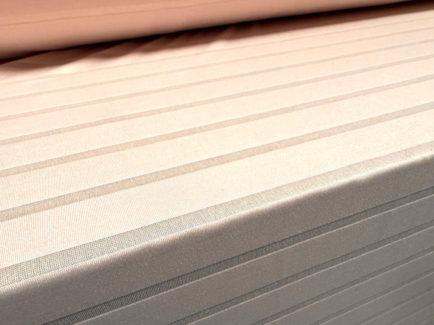 Burnout stripe stretch spandex single jersey fabric, per metre - soft pink