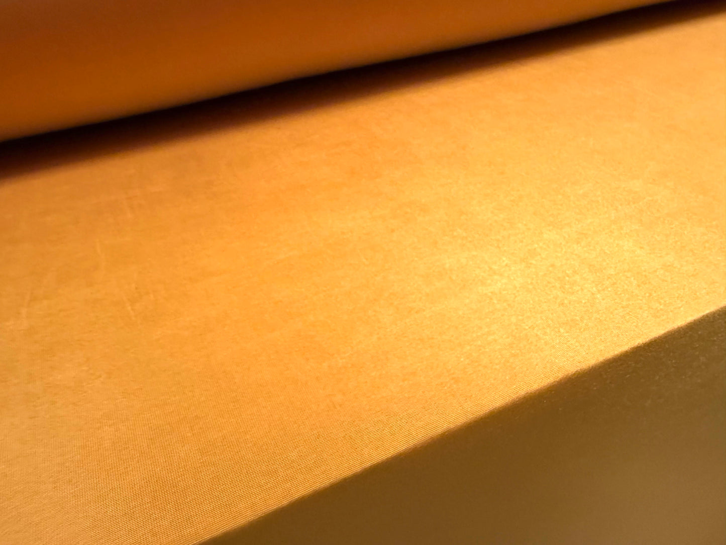 Soft touch stretch spandex jersey fabric, per metre - plain - pumpkin