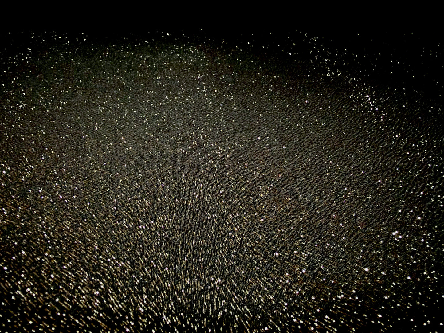 Metallic textured scuba double jersey fabric, per metre - starry night - black & silver