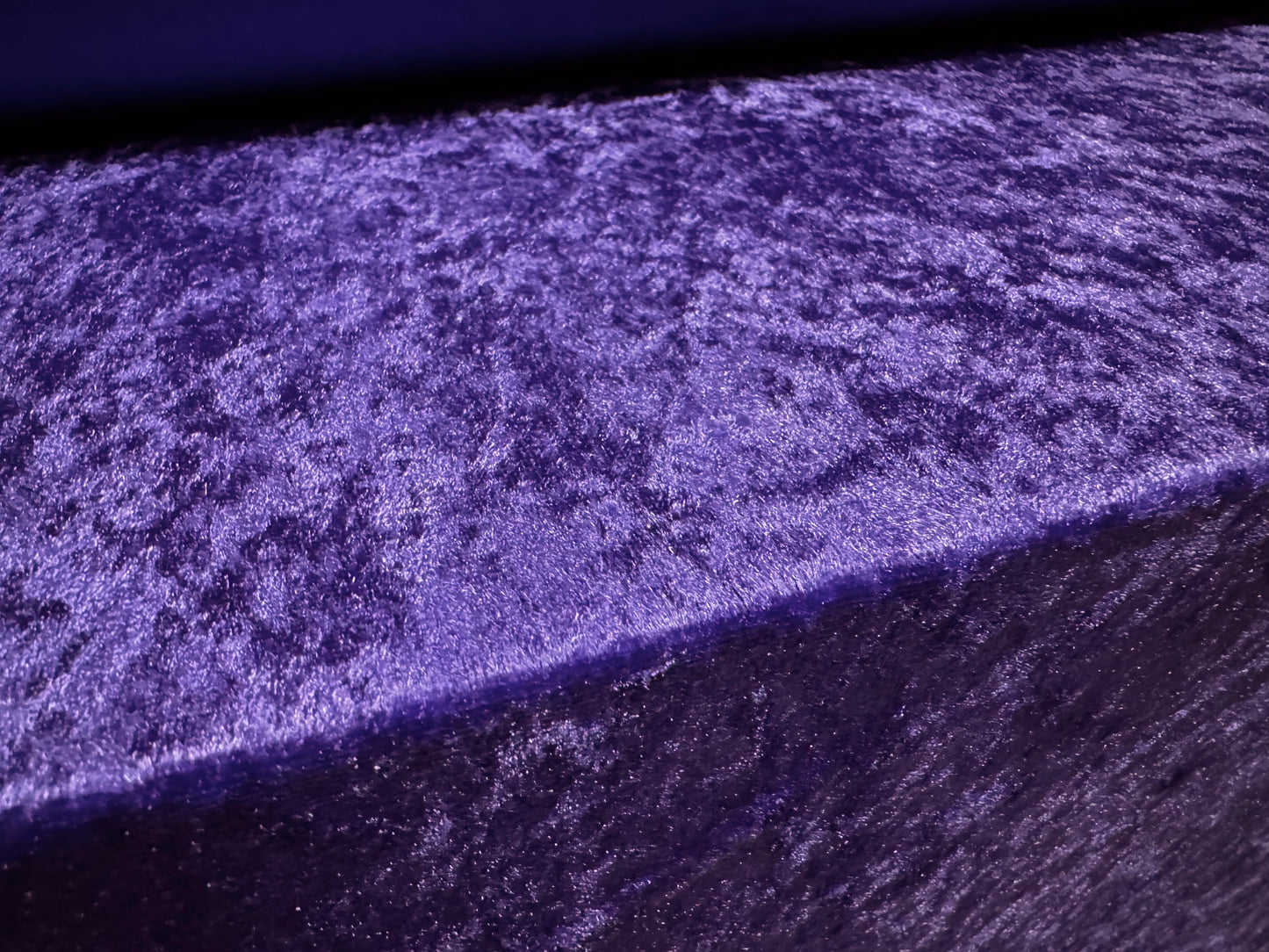 Panné velour fabric, per metre - plain - amethyst purple