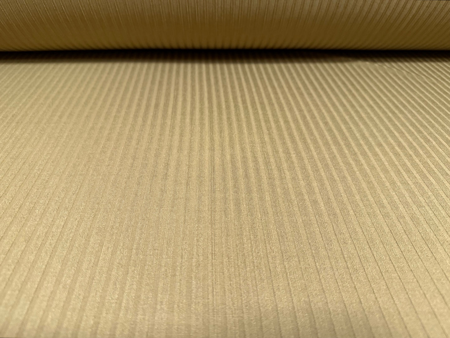 Stretch spandex rib jersey fabric, per metre - plain - camel