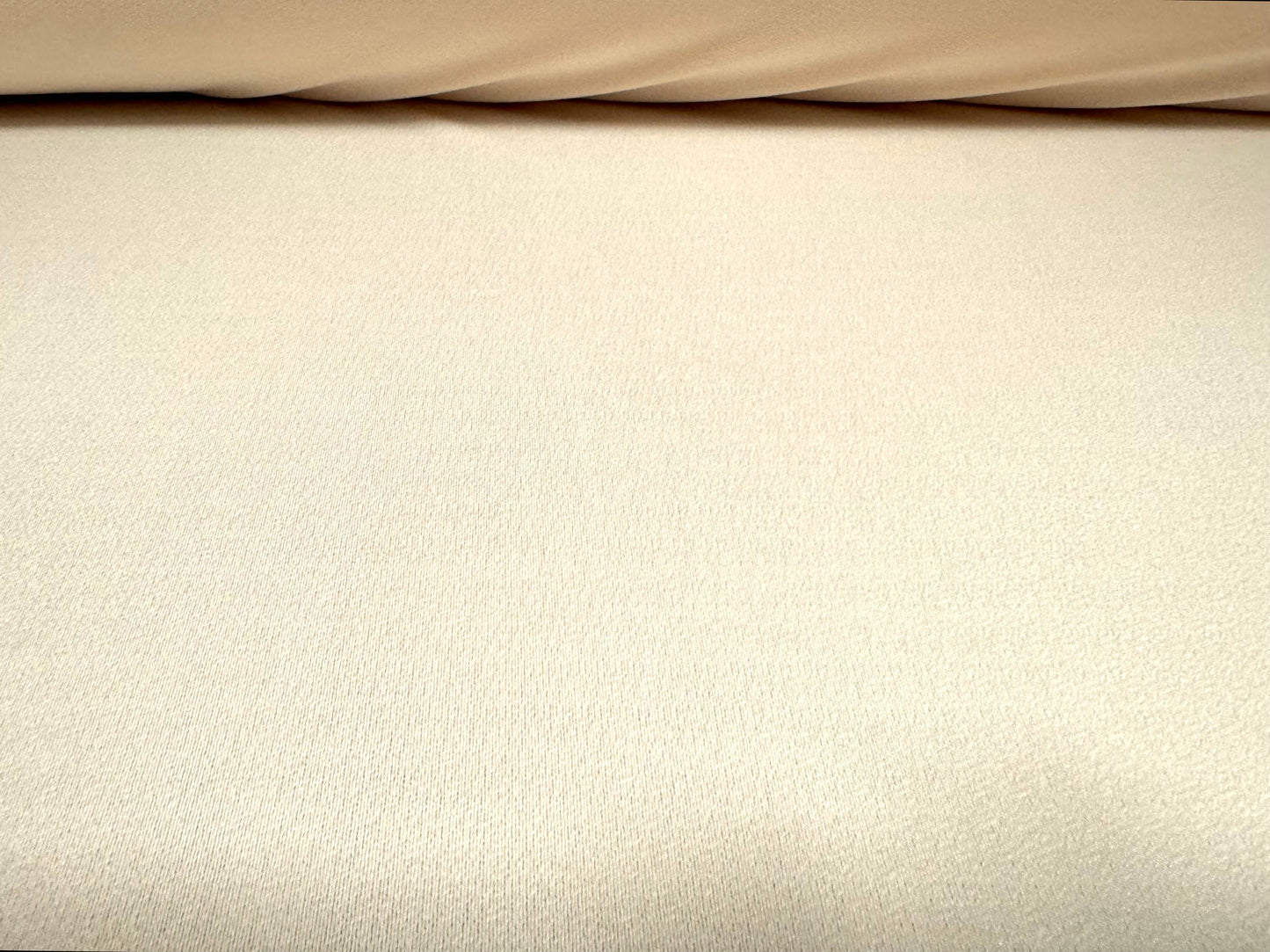 Stretch spandex crepe single jersey fabric, per metre - plain - pearl