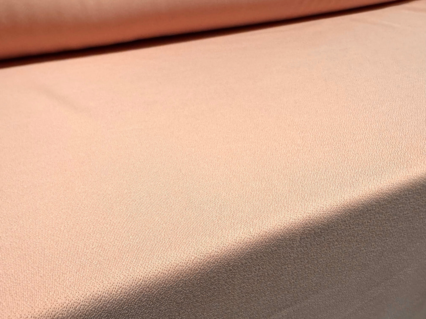 Stretch crepe stretch double jersey fabric - per metre - plain - pale rose pink