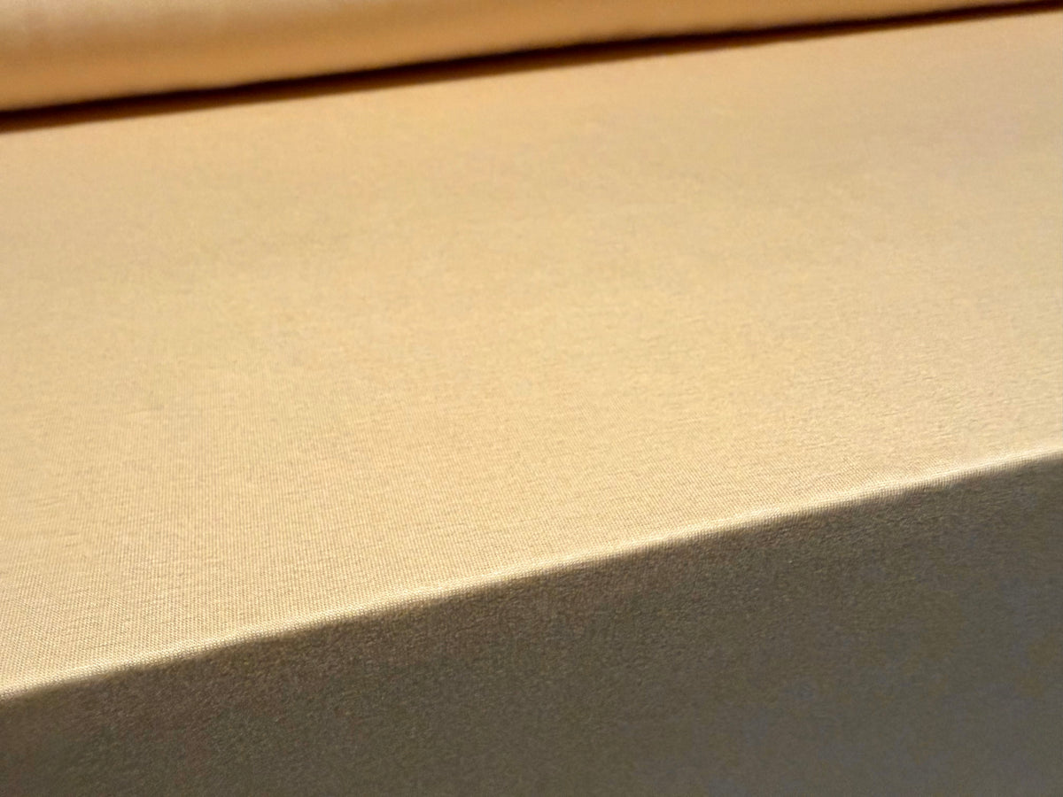 Viscose Spandex stretch single jersey fabric, per metre - plain -  peanut