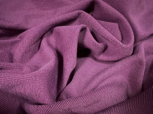 Powder touch rib stretch spandex jersey fabric, per metre - violet