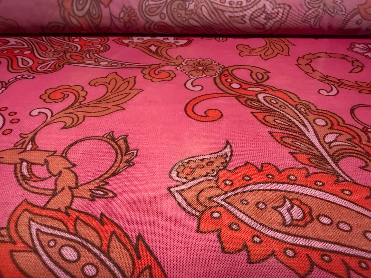 Power mesh net stretch spandex fabric, per metre - cerise pink