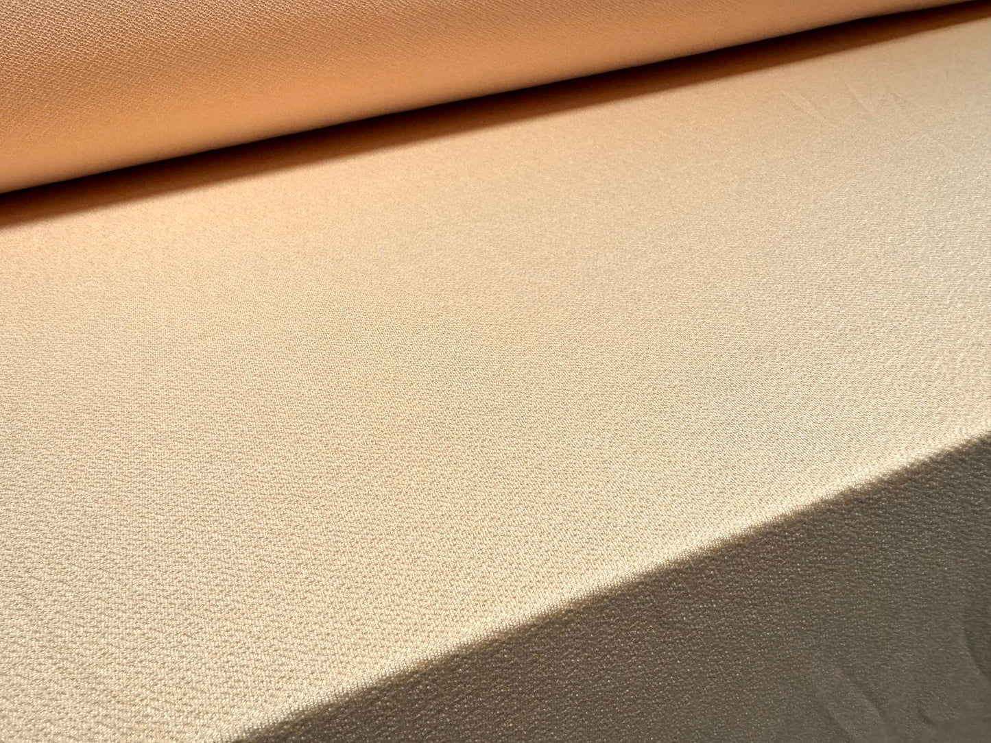 Stretch spandex crepe jersey fabric, per metre - plain - light peach