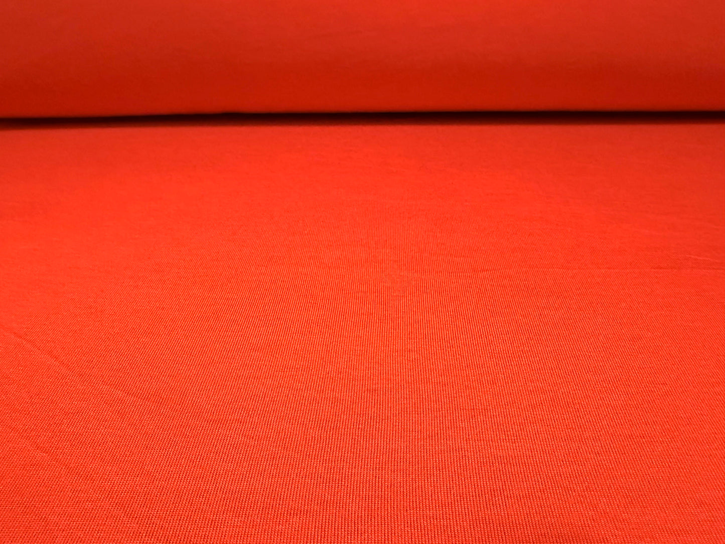 Viscose spandex stretch single jersey fabric, per metre - plain - blood orange