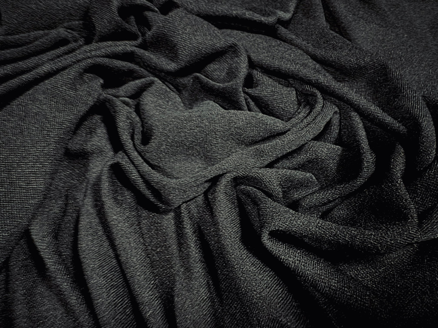 Super Stretch Spandex crepe single jersey fabric, per metre - plain - black