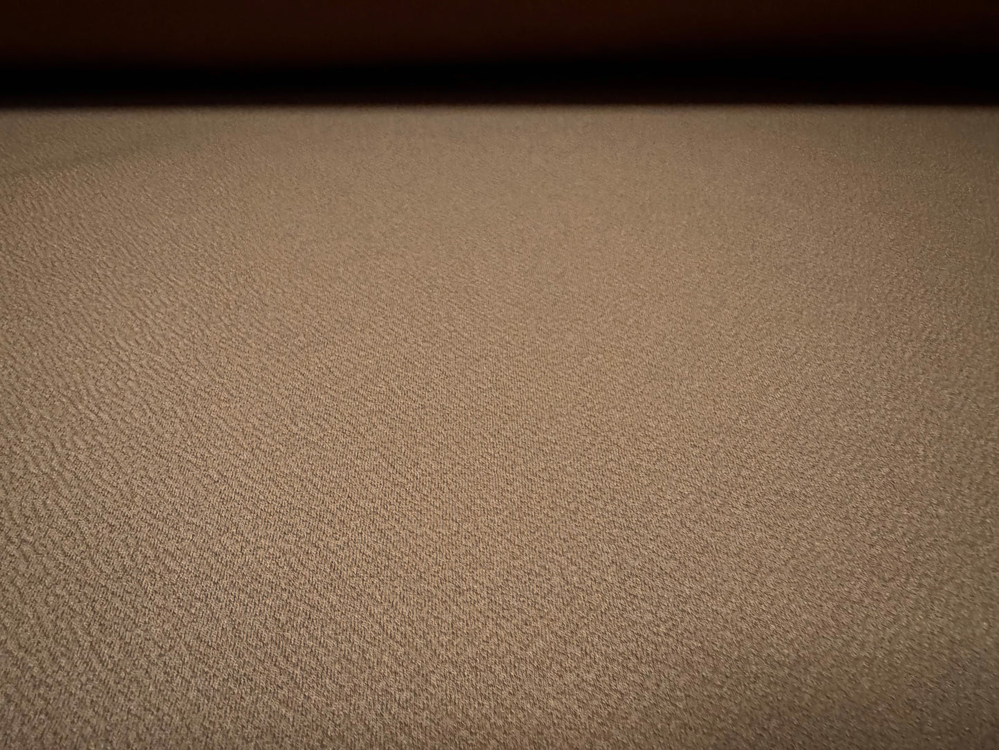 Liverpool textured scuba stretch spandex jersey fabric, per metre - plain - fawn brown