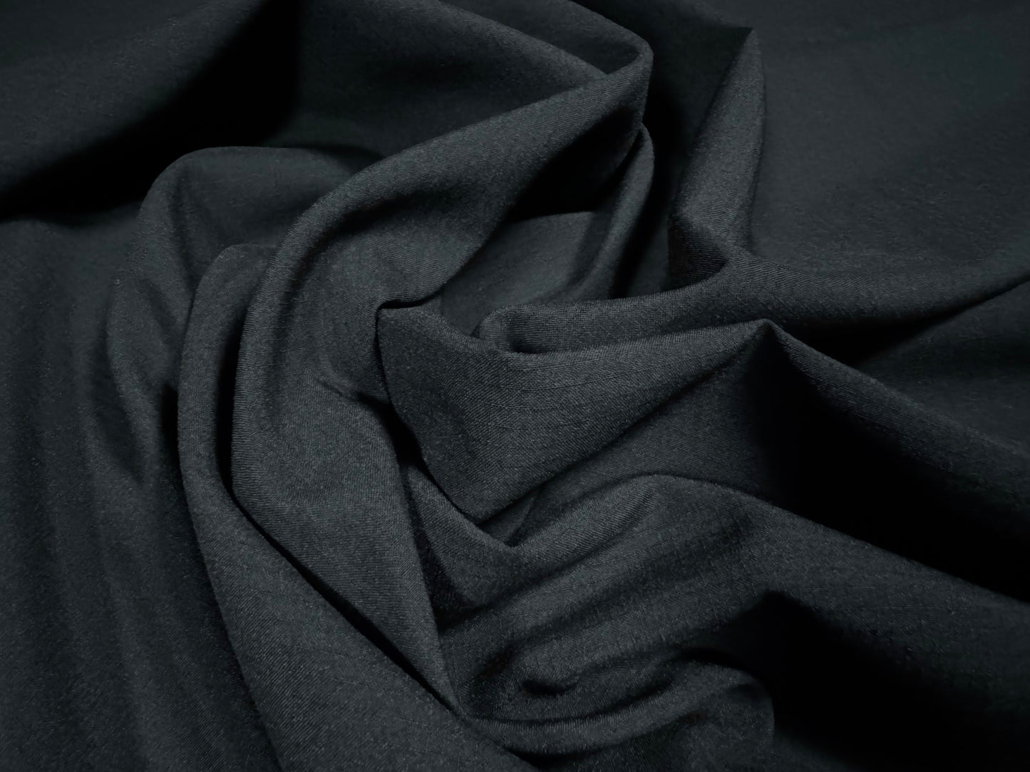 Rip stop nylon fabric with comfort stretch, per metre - plain - midnight