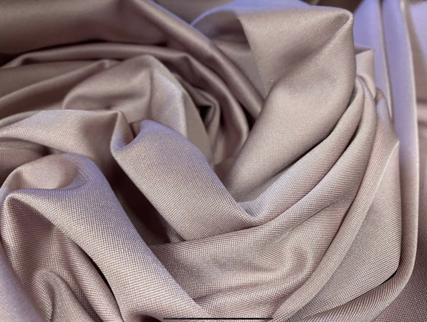 Double Jersey stretch spandex fabric, per metre - plain - rose blush