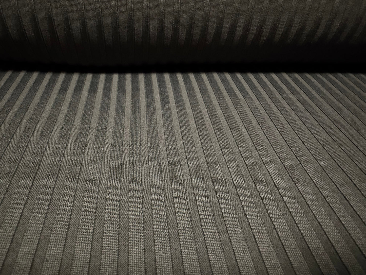 Stretch spandex rib jersey fabric, per metre - plain - school grey