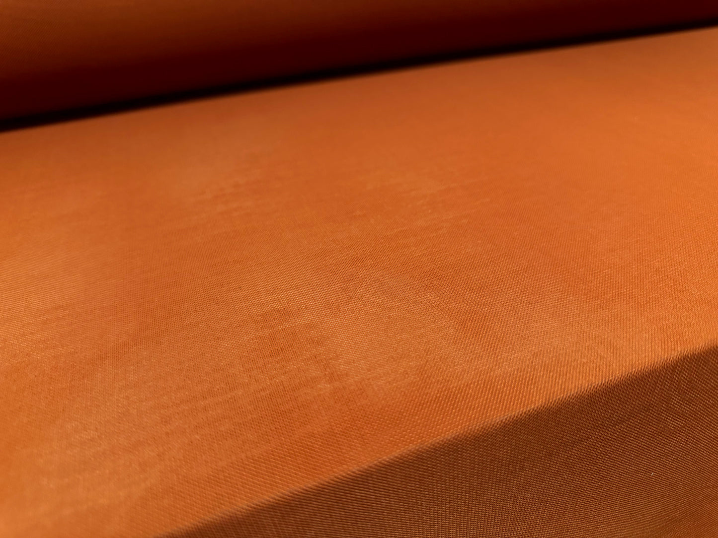 Power mesh net stretch spandex fabric, per metre - plain - terracotta