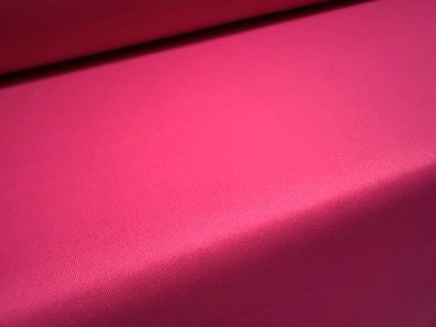 Sandwich scuba crepe spandex double jersey fabric, per metre - plain - fuchsia